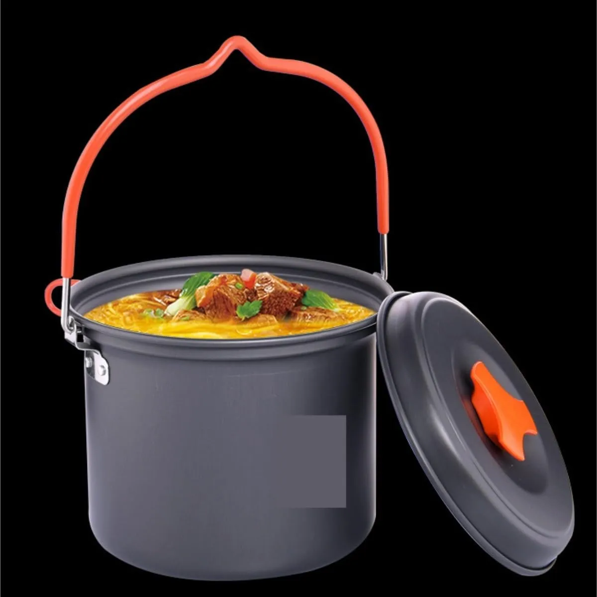 Camping Kitchen Utensil Camping Hanging Pot Portable Outdoor Cooker Picnic Picnic Hiking Camping Pot for Outdoor Cooking