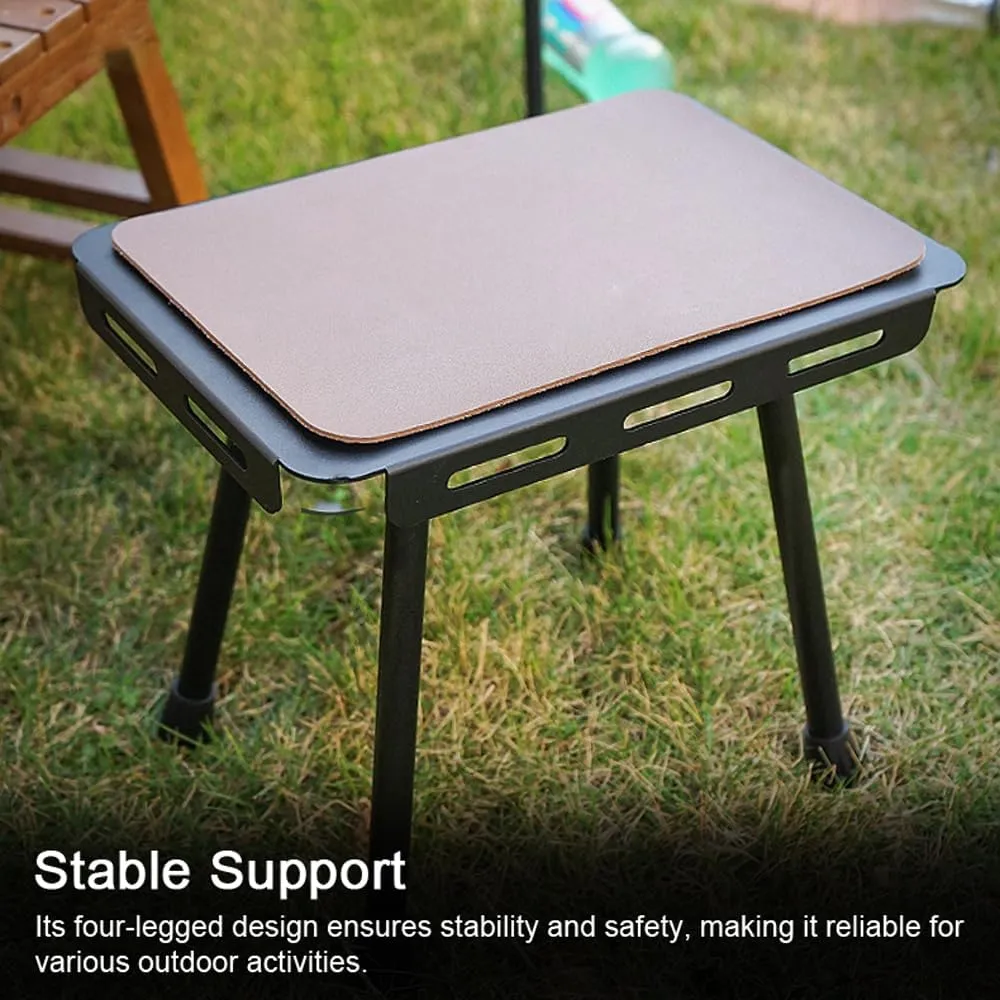 Camping Portable Foldable Table Compact Detachable Teapoy Aluminum Alloy Fishing Stool Garden Picnic Rest Stool