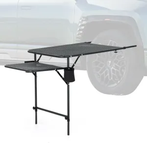 Camping Table, Grill Table, Tailgate Table, Camping Table for Vans and SUV, Car Table, Outdoor Table, Height & Width Adjustable, Fit Universal Tires, Adjustable Width&Height for Camping