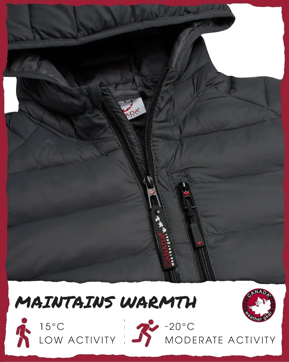 CANADA WEATHER GEAR Mens' Puffer Jacket - Lightweight Packable Bubble Coat, Water Resistant Outerwear Jackets for Men (M-XXL)