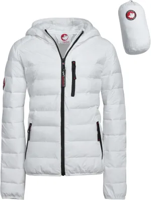 CANADA WEATHER GEAR Women's Puffer Jacket - Packable Bubble Coat, Water Resistant Outerwear Jackets for Women (XXS-M)