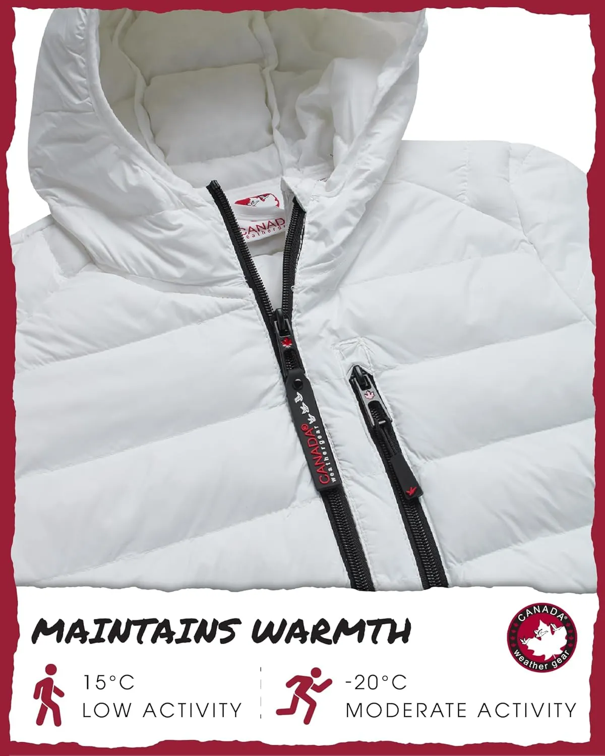 CANADA WEATHER GEAR Women's Puffer Jacket - Packable Bubble Coat, Water Resistant Outerwear Jackets for Women (XXS-M)