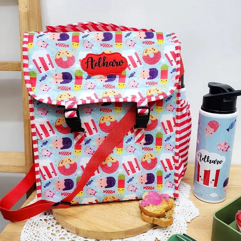 Candy Cane Insulated Lunch Bag