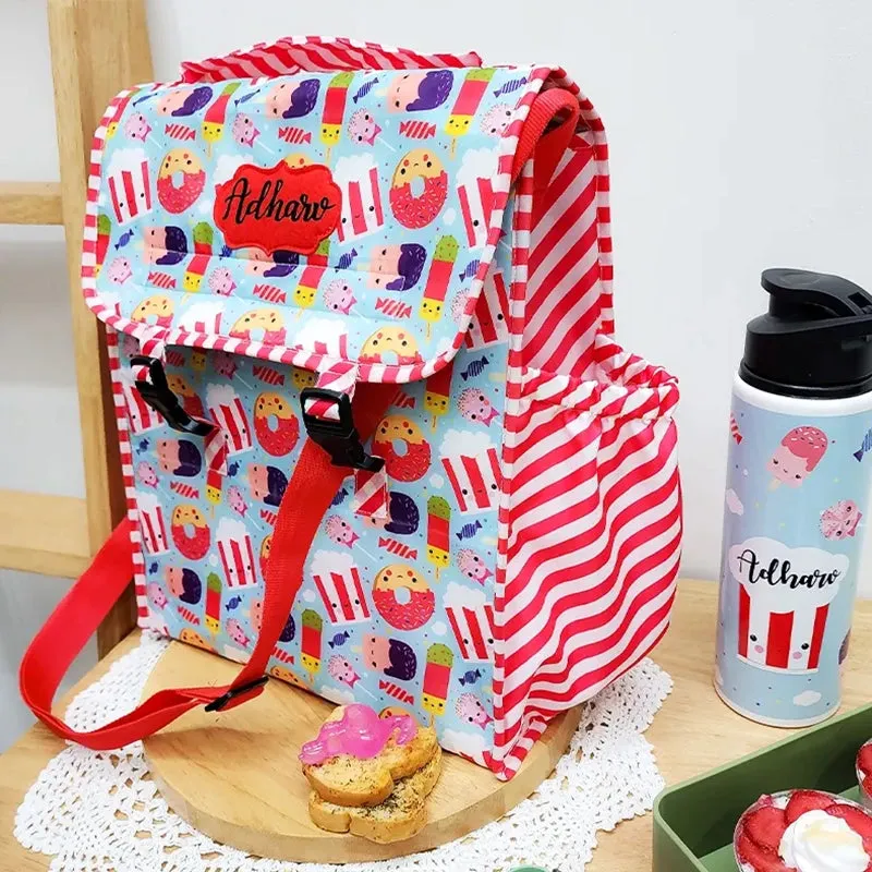 Candy Cane Insulated Lunch Bag