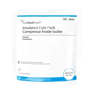 Cardinal Health™ Instant Cold Pack, Insulated, Medium, 6 x 6.5IN, Case of 24