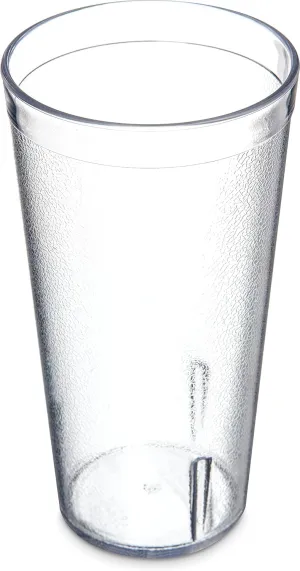 Carlisle FoodService Products 52208107 Stackable ShatterResistant Plastic Tumbler, 20 oz., Clear (Pack of 6)