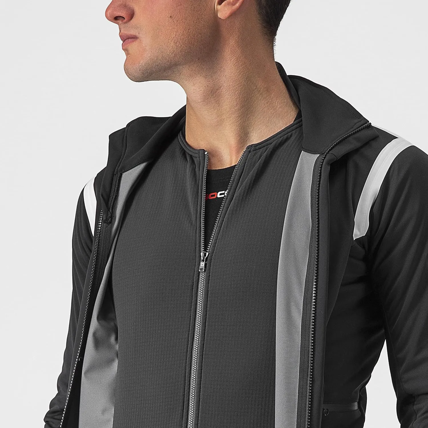 CASTELLI Men's Alpha RoS 2 Jacket, Waterproof, Breathable Lightweight Insulated Winter Protection for Biking & Road Cycling