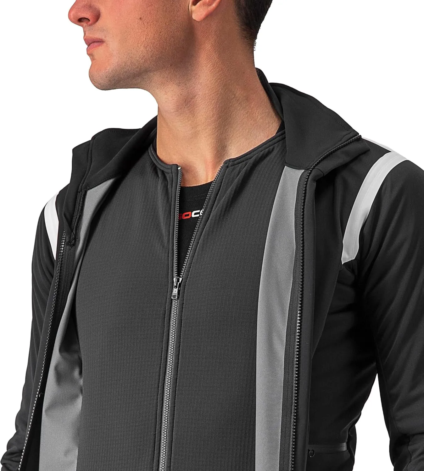 CASTELLI Men's Alpha RoS 2 Jacket, Waterproof, Breathable Lightweight Insulated Winter Protection for Biking & Road Cycling