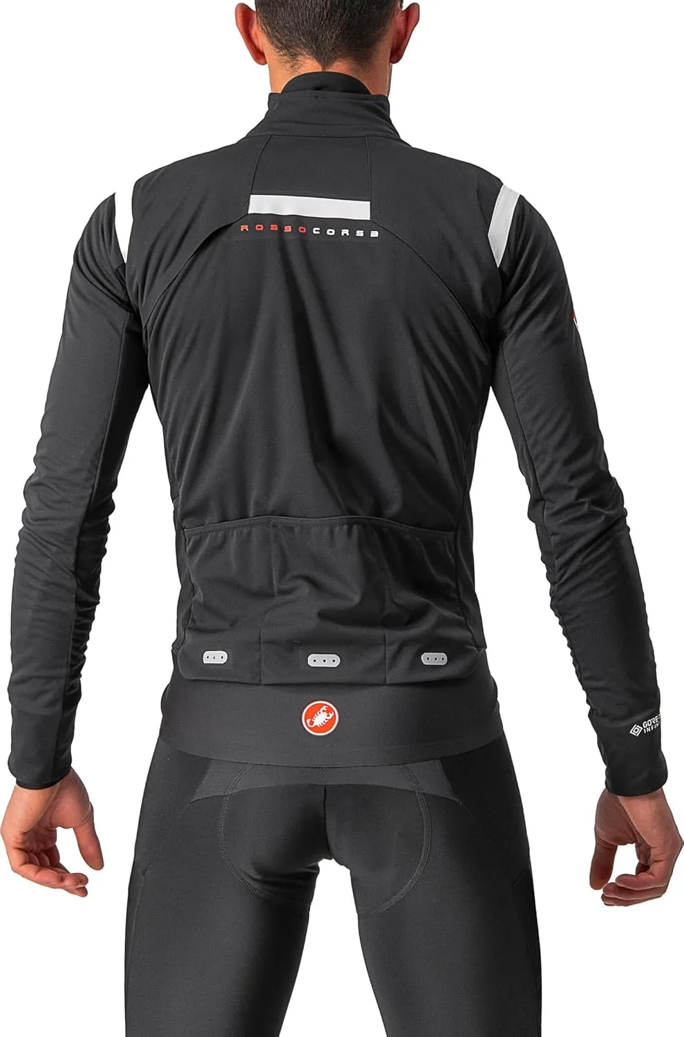 CASTELLI Men's Alpha RoS 2 Jacket, Waterproof, Breathable Lightweight Insulated Winter Protection for Biking & Road Cycling