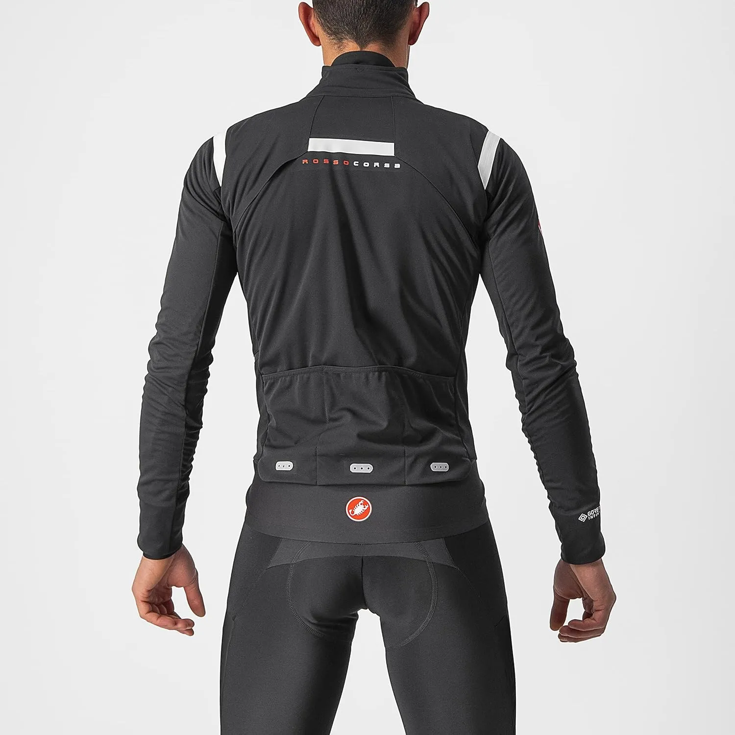 CASTELLI Men's Alpha RoS 2 Jacket, Waterproof, Breathable Lightweight Insulated Winter Protection for Biking & Road Cycling