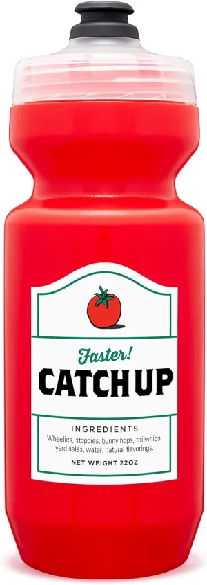 Catch Up Water Bottle - 22 Ounces, Purist, MoFlo Cap, Resists Stains, Flexible Bicycle Bottle