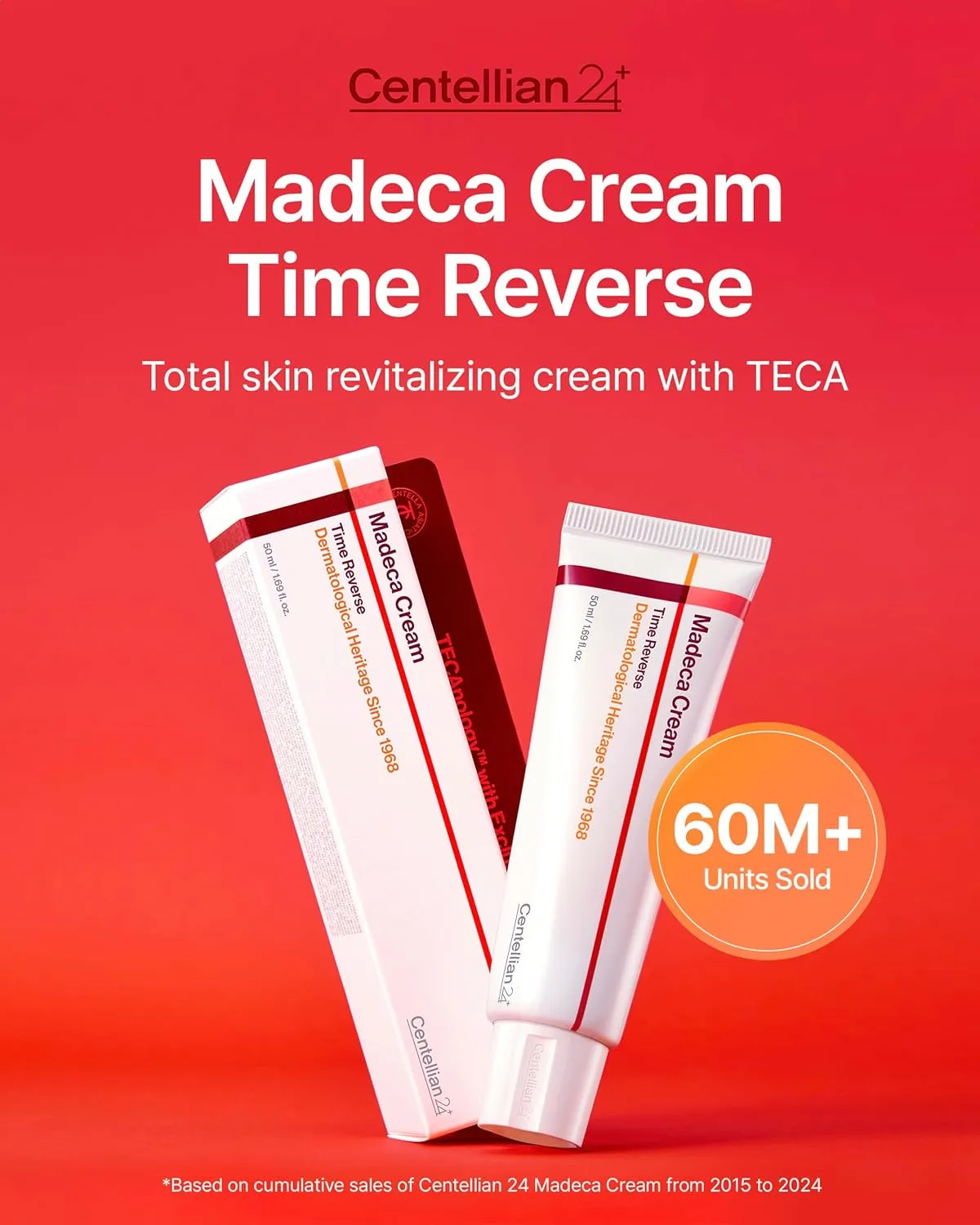 CENTELLIAN 24 Madeca Cream Time Reverse (Season 7) (1.69fl oz, Pack of 2) - Advanced Fast-Absorbing & Nourishing Cream, Hydrates, Reduces Wrinkles, Low Irritation, Korean Skin Care. Centella Asiatica
