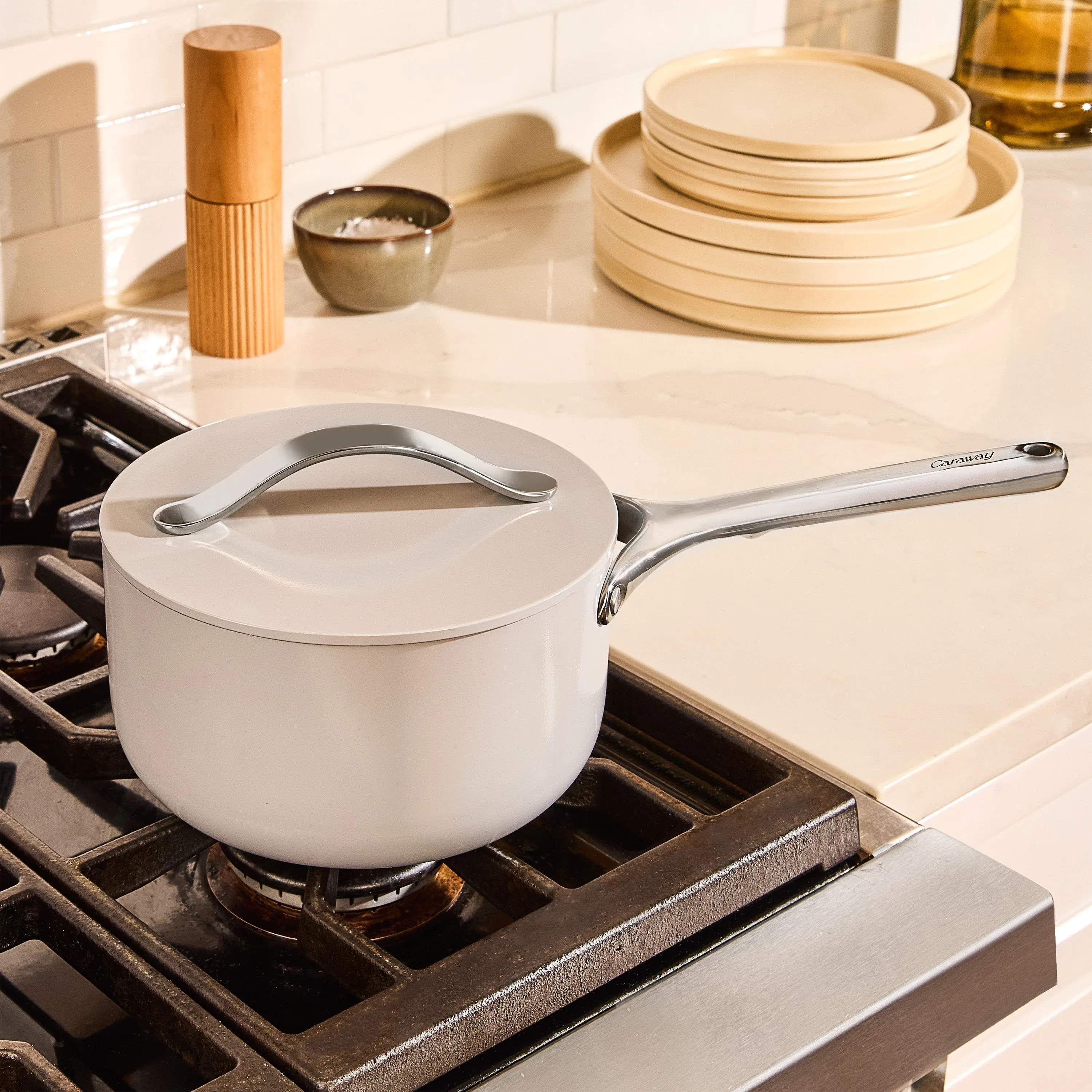 Ceramic Sauce Pan, 3 qt
