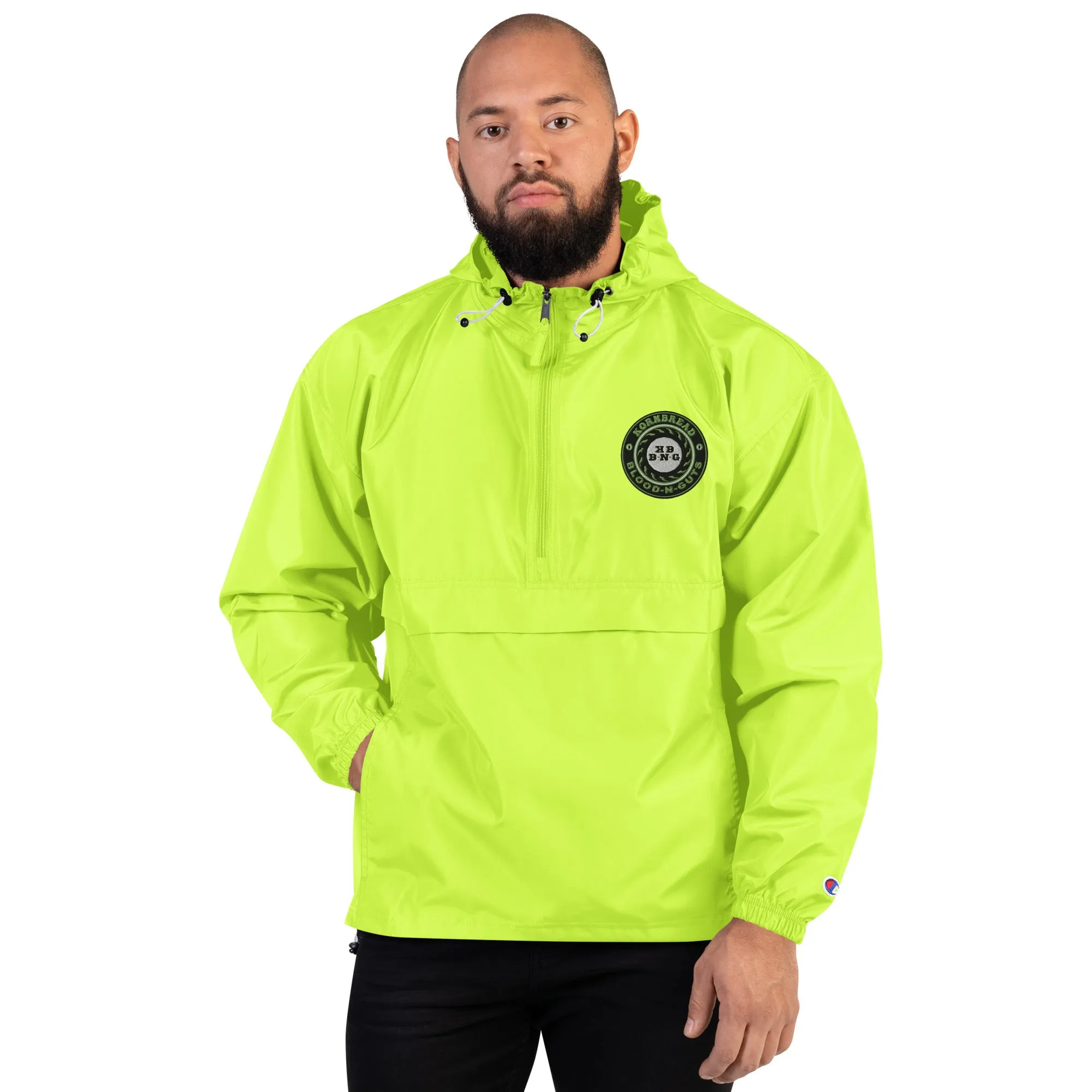 Champion KBBNG Embroidered Badge Packable Jacket (Enlarged Emblem)