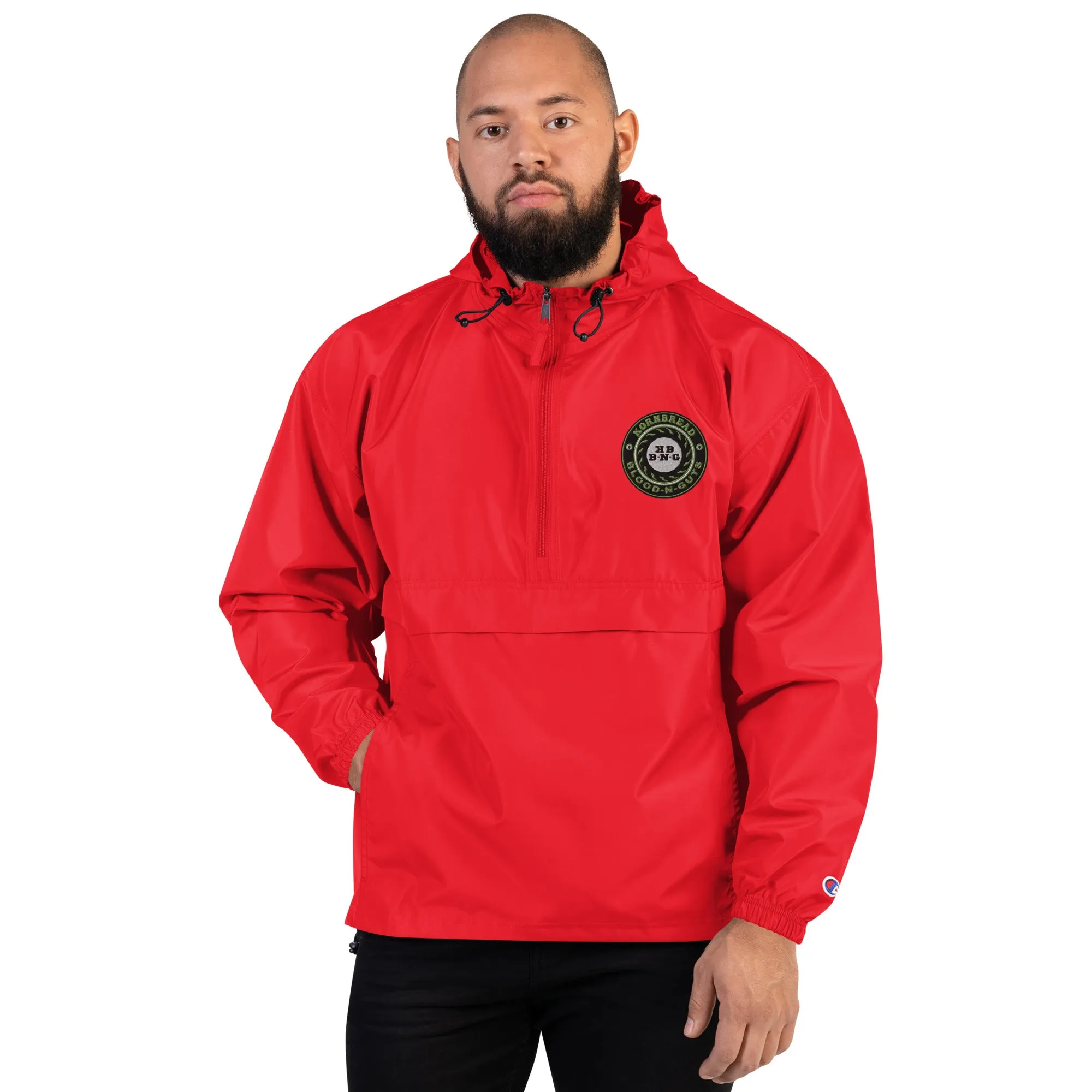 Champion KBBNG Embroidered Badge Packable Jacket (Enlarged Emblem)