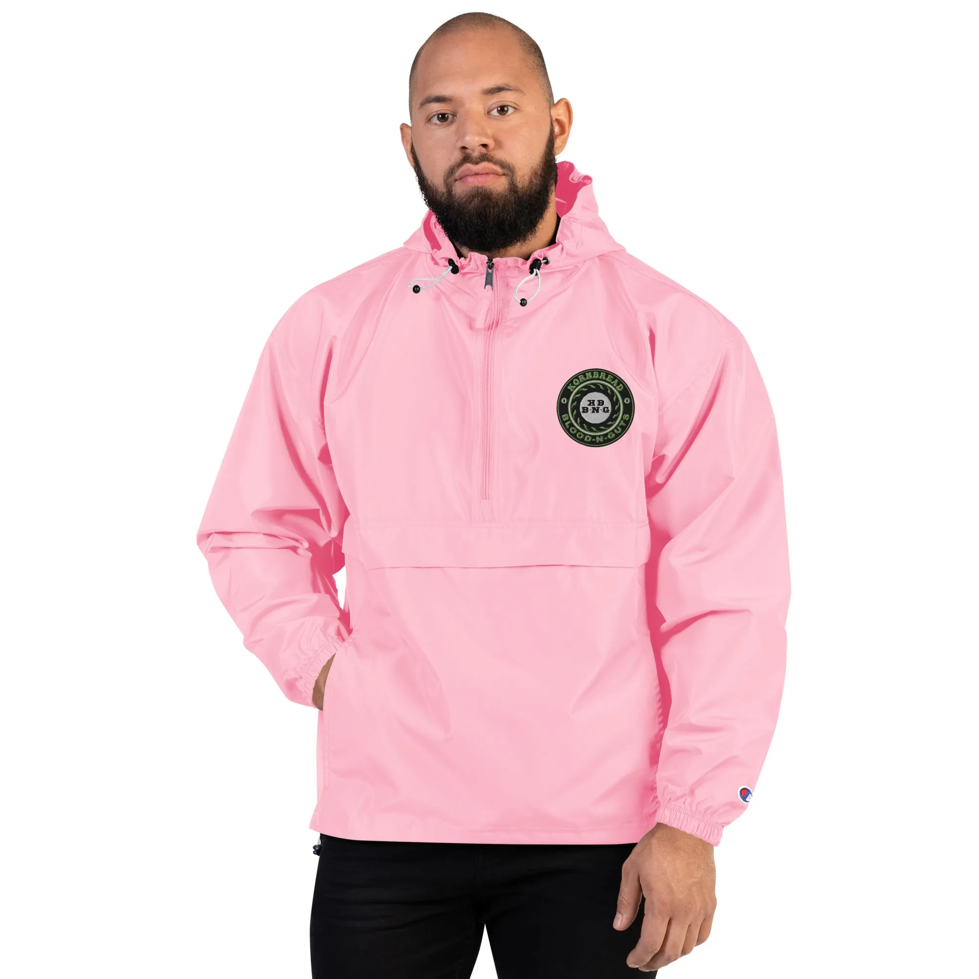 Champion KBBNG Embroidered Badge Packable Jacket (Enlarged Emblem)