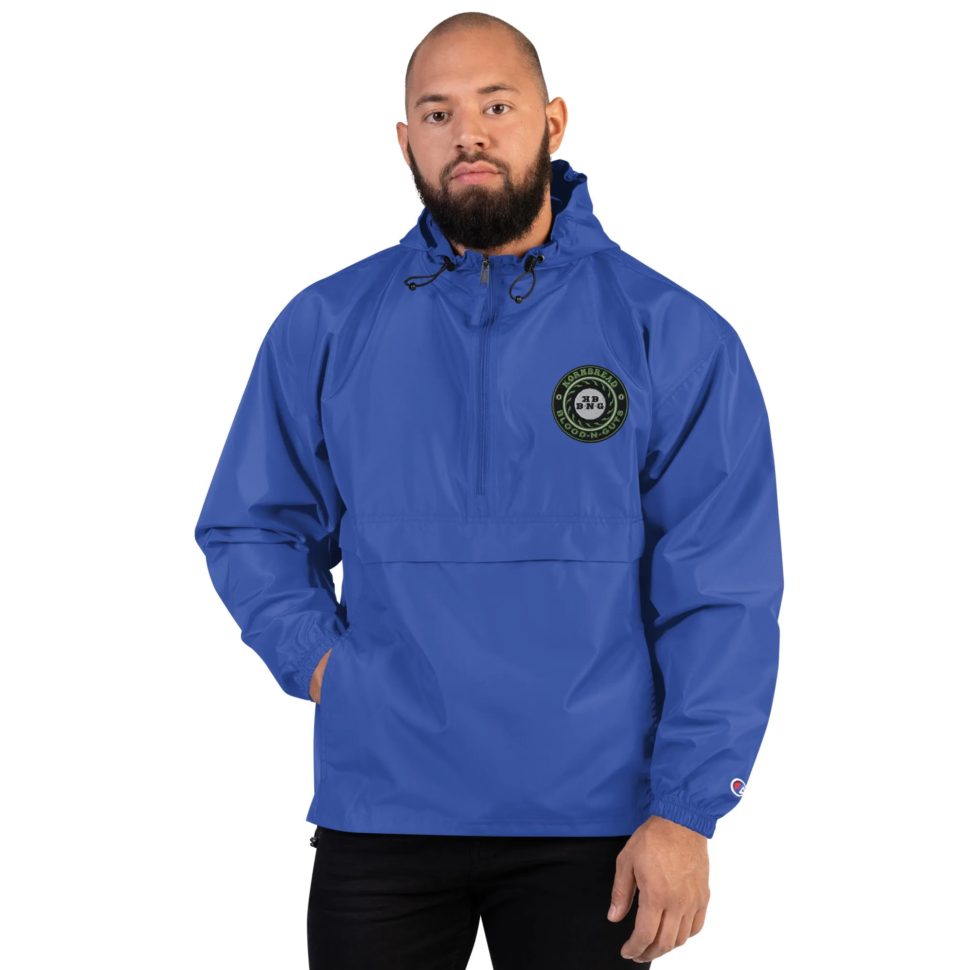 Champion KBBNG Embroidered Badge Packable Jacket (Enlarged Emblem)
