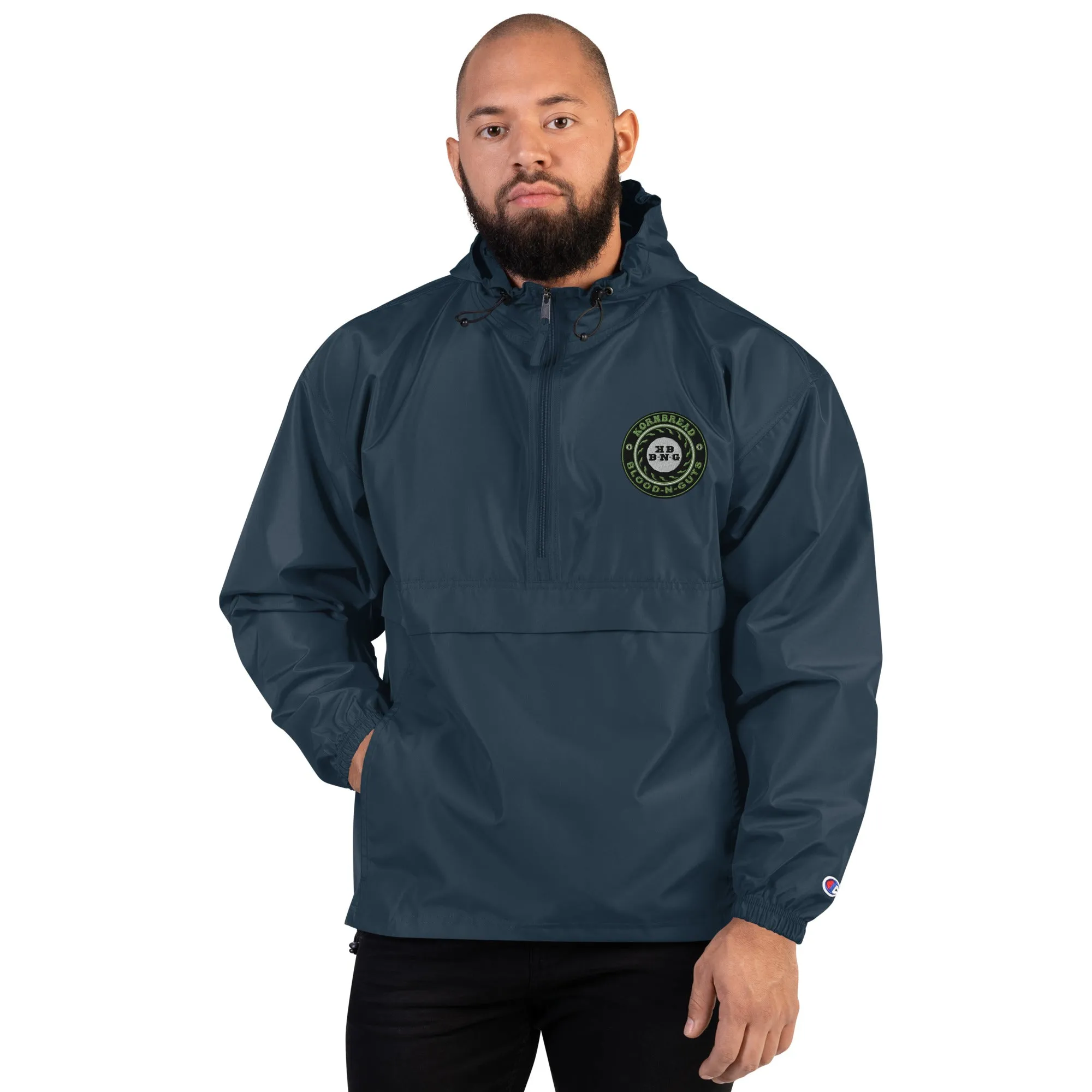 Champion KBBNG Embroidered Badge Packable Jacket (Enlarged Emblem)