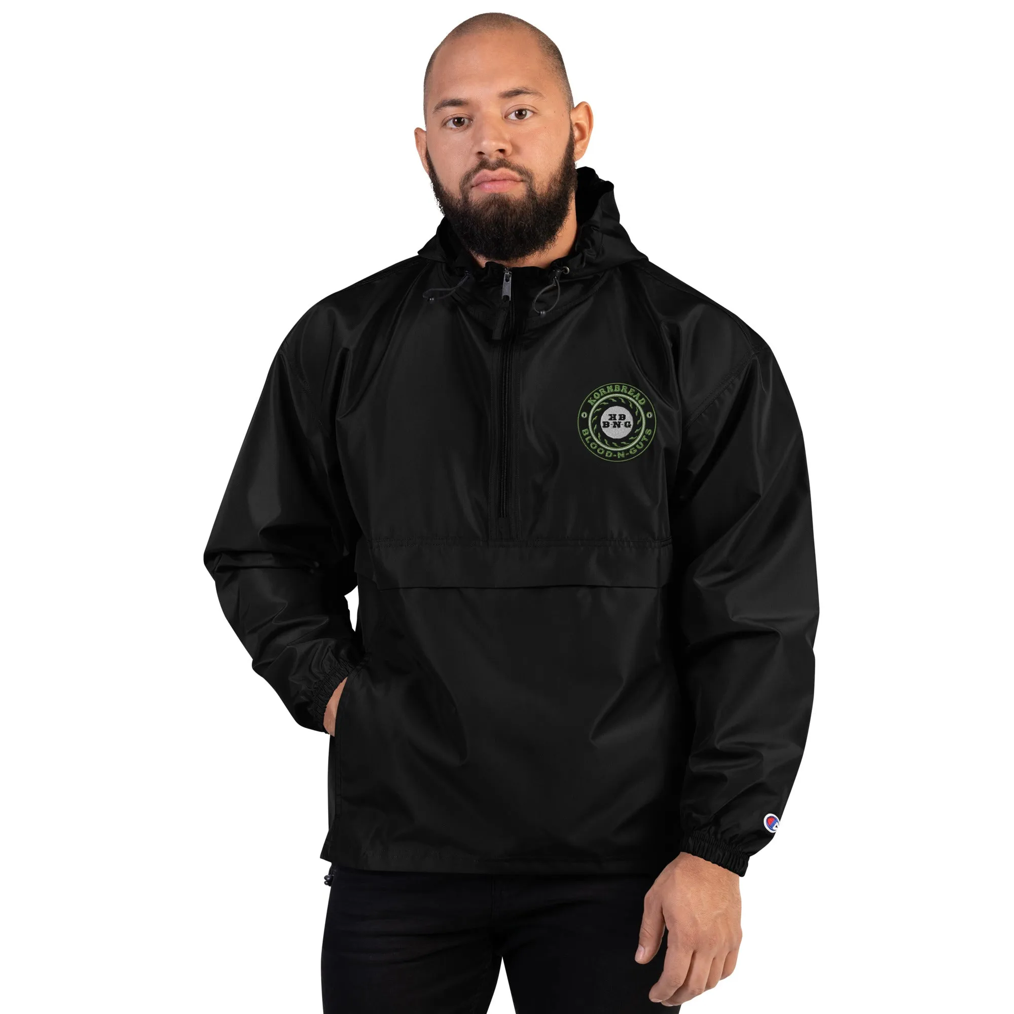 Champion KBBNG Embroidered Badge Packable Jacket (Enlarged Emblem)