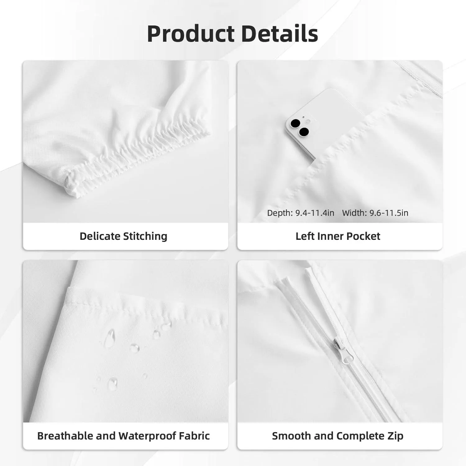 Cherry Blossoms Men Women Full Zip Sun Protection Hoodie Packable Outdoor Hiking -