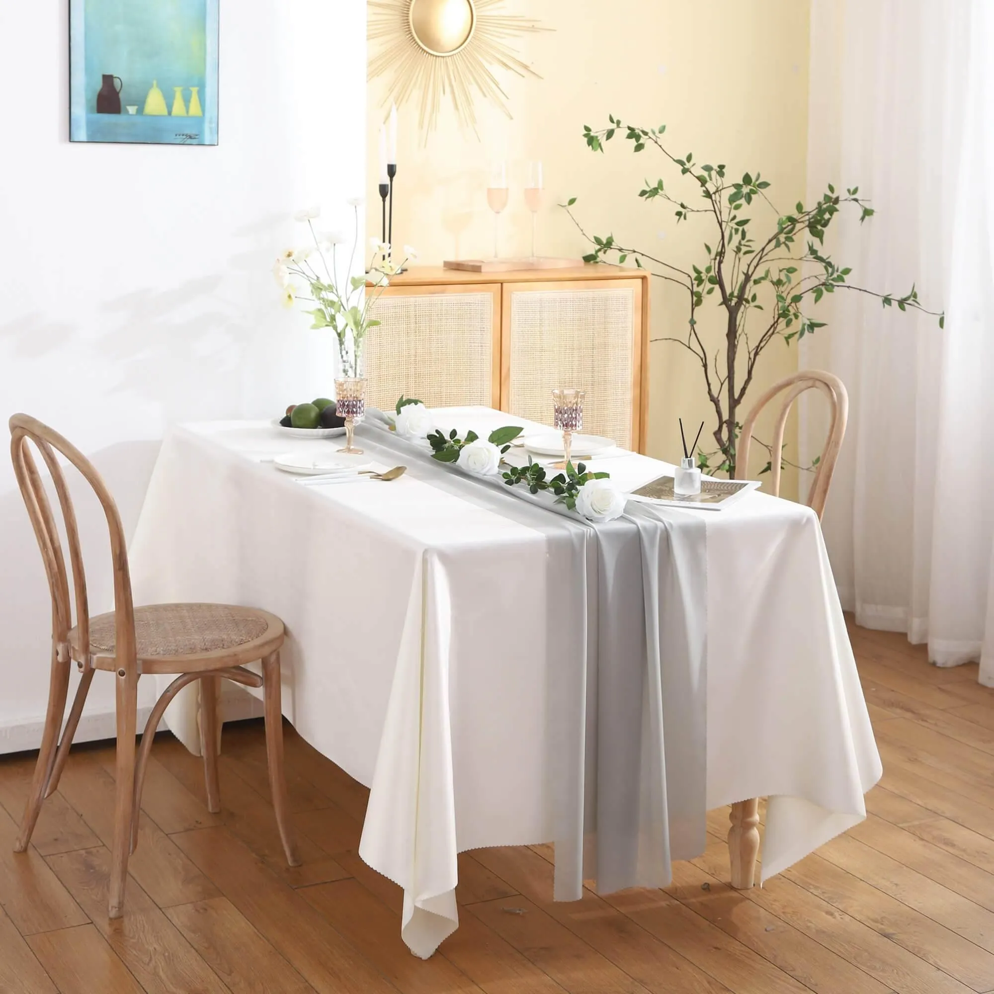 Chiffon Table Runner - Solid Color Wedding Decor