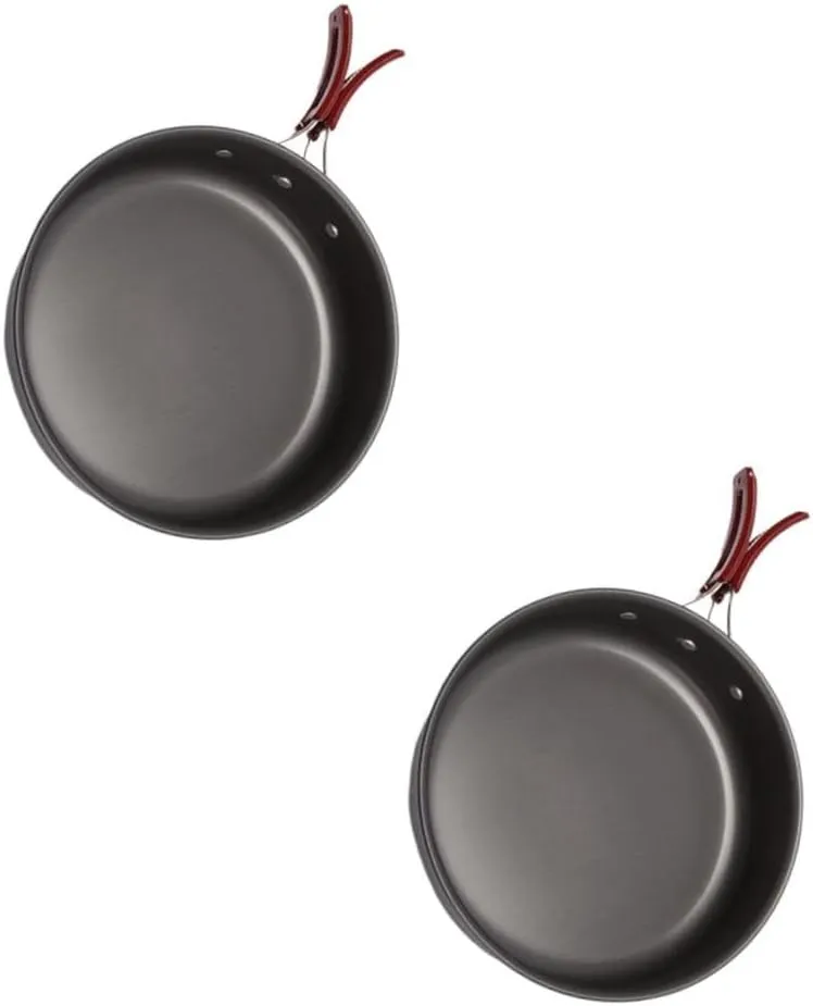 Ciieeo 2pcs Cooking Pot for Camping Frying Pan for Outdoor Family Cooking Tools Camping Cookware