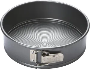 Circulon Momentum 23cm Springform Cake Tins for Baking - Non Stick Round 9 Inch Cake Tin, Grey Carbon Steel, Dishwasher Safe Bakeware