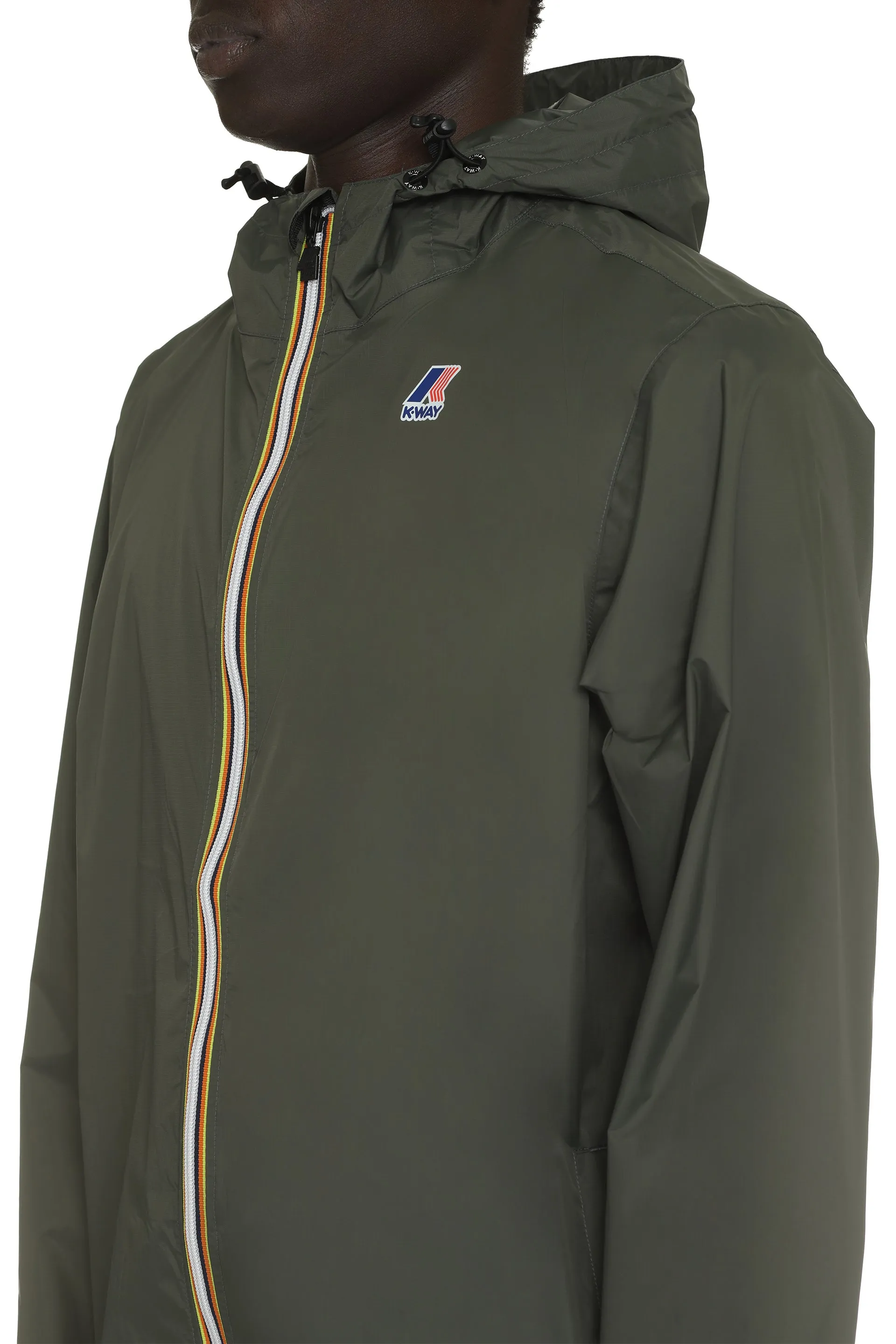 Claude Hooded nylon jacket