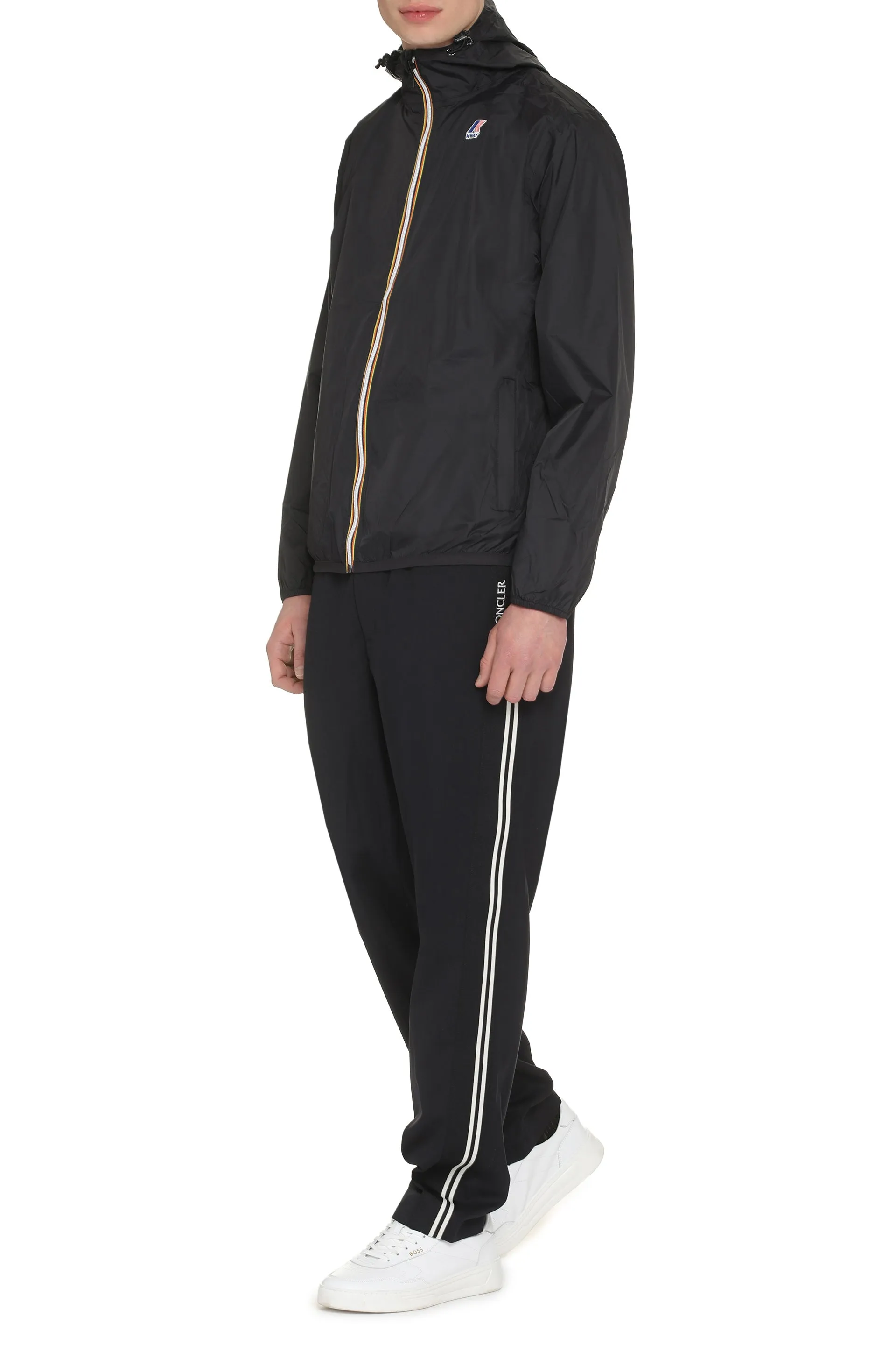 Claude Hooded nylon jacket