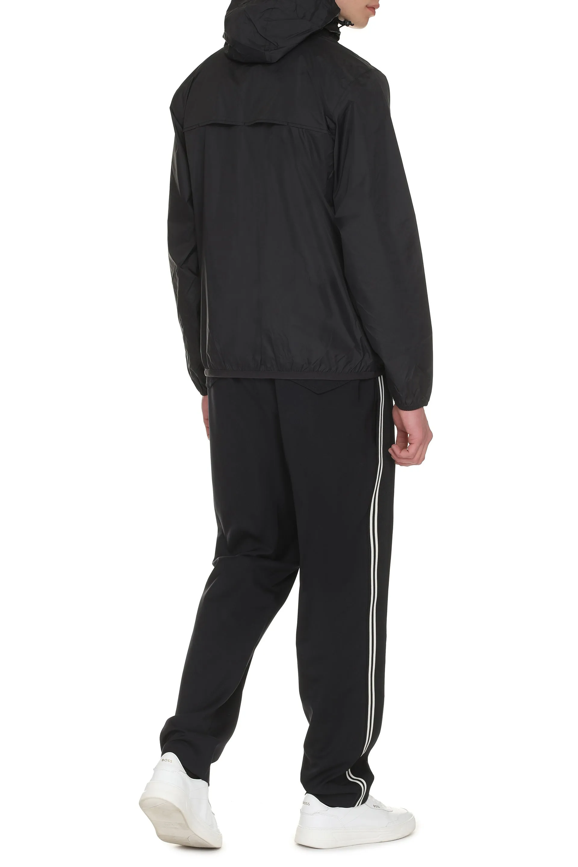 Claude Hooded nylon jacket