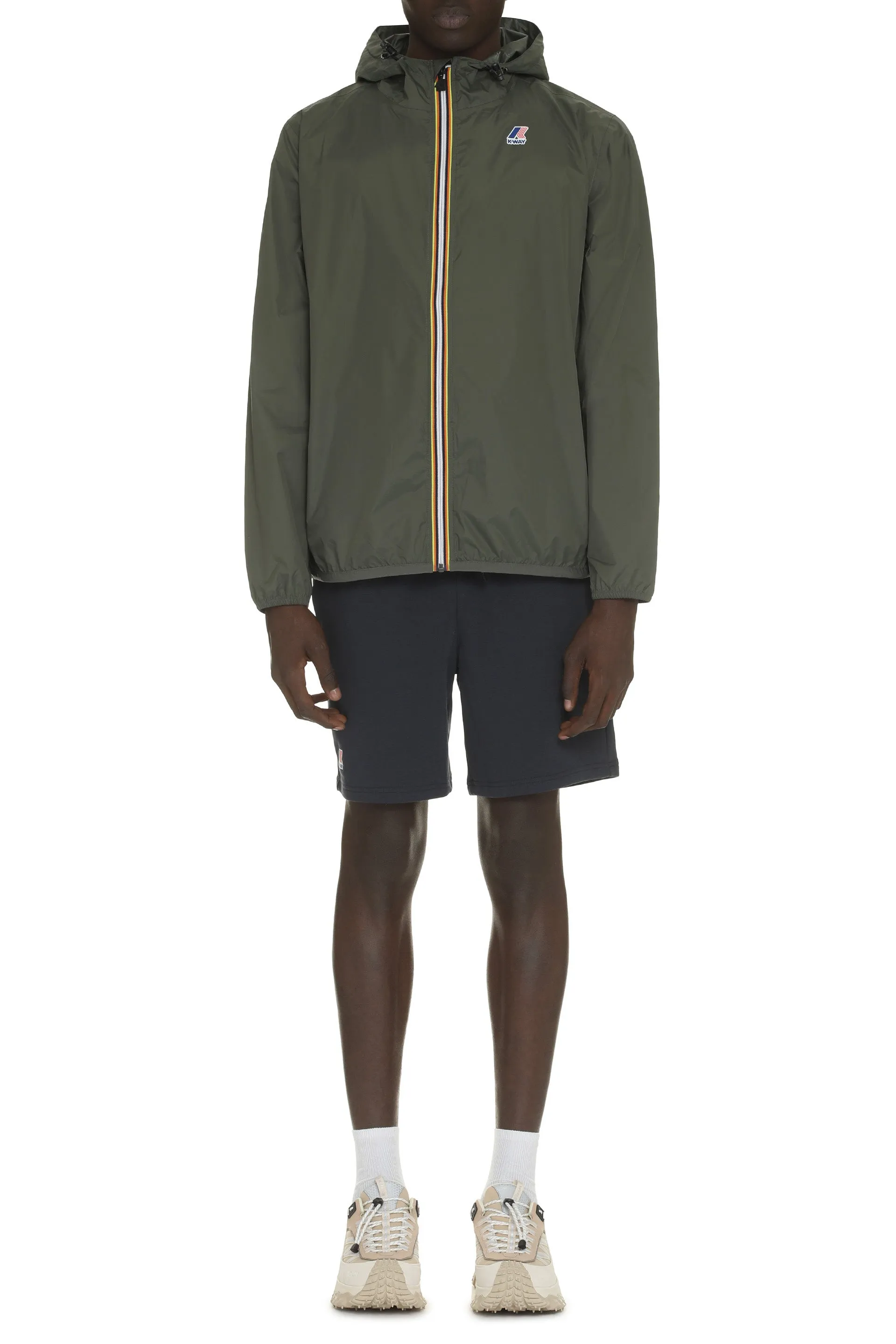 Claude Hooded nylon jacket