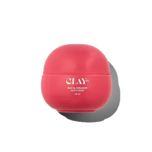 C.l.a.y. co. Rice & Ceramide Moisturizer, Skin Barrier Repair, Lightweight Formula with Rice Extracts & Ceramides, 50ml