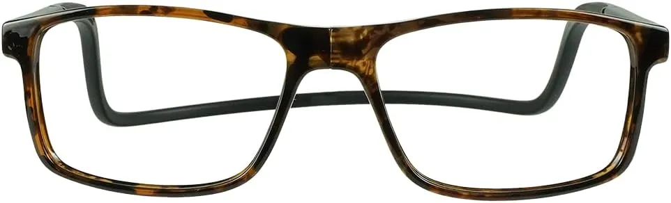 Clic Magnetic Reading Glasses for Men or Women, Soft Foldable Band, Computer Readers, Barat (S-XL)