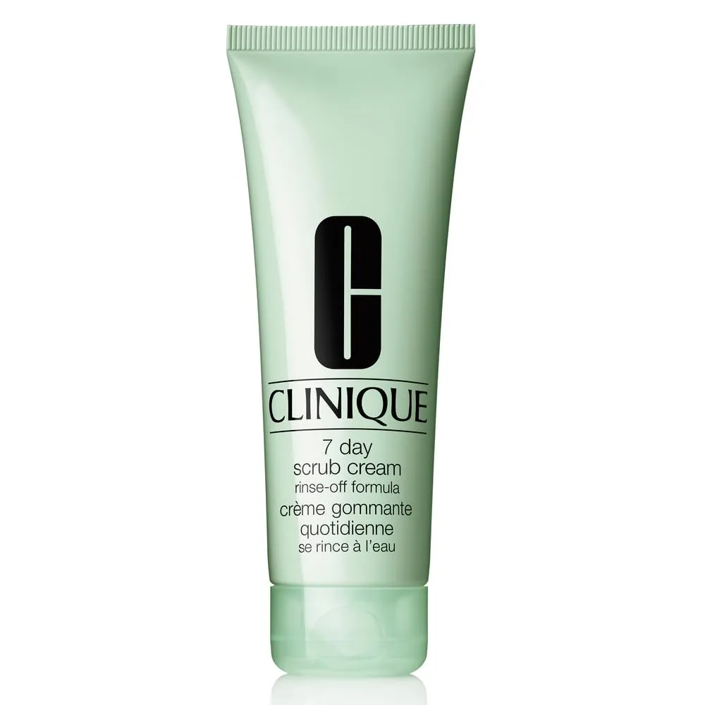 Clinique 7 Day Daily Gentle Face Exfoliator Lightweight Scrub Cream With Silica For All Skin Types