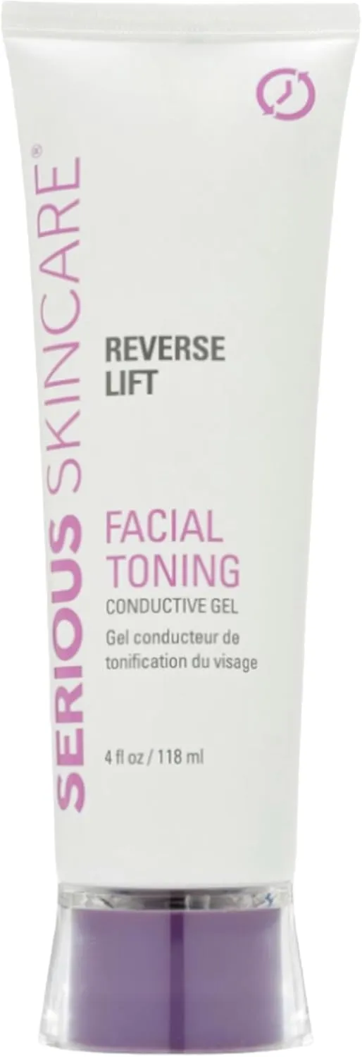 Collagen Based Conductive Activator Gel for Use with Face Microcurrent Toning, Body Contouring, RF Facial Machine - Hydrating Non-Sticky Formula - Easy Glide - Serious Skincare Reverse Lift 4 oz
