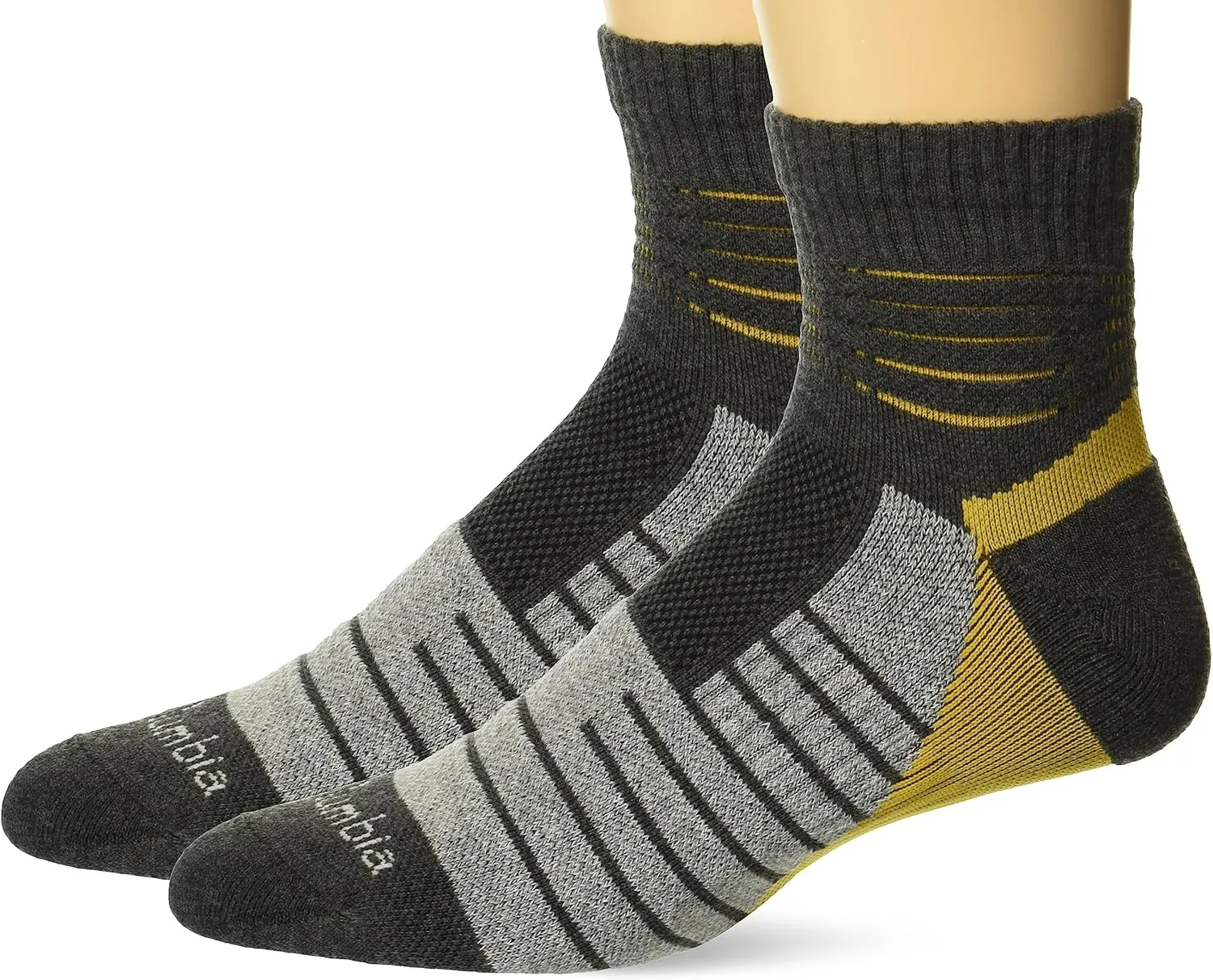 Columbia Men's 2 Pack Lightweight Active Quarter Socks