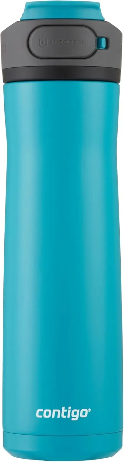 Contigo Cortland Chill 2.0, Stainless Steel Water Bottle with AUTOSEAL Lid, 24 oz, Juniper and Azalea, 2-Pack