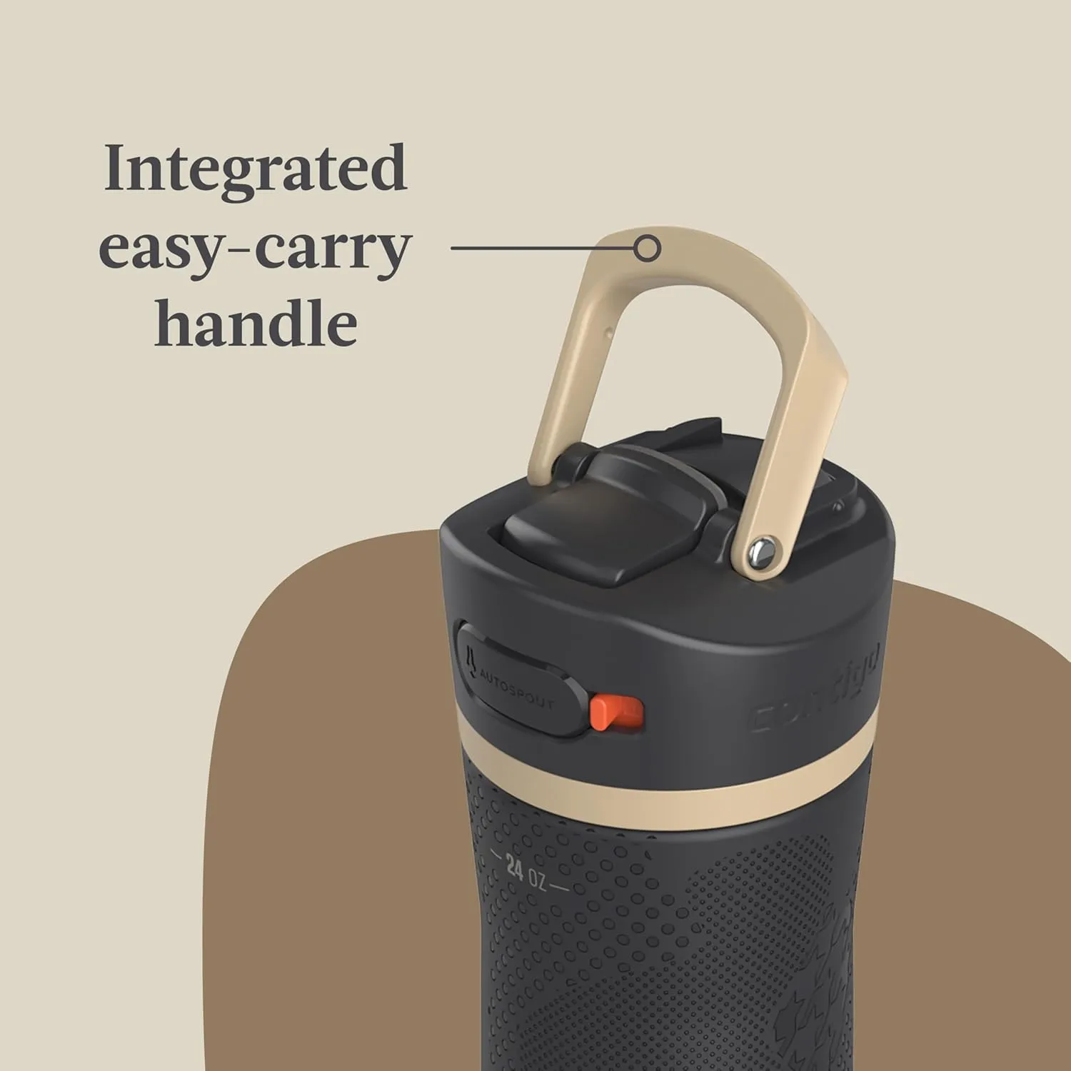 Contigo X Ally Love Ashland Chill 2.0, AutoSpout Lid, 24oz, Licorice Cowhide Couture