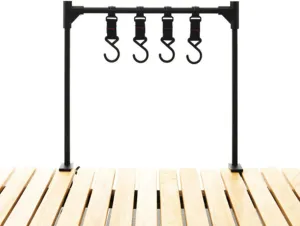 Cookware Hanging Rack Multi-function Camping Cookware Stand Hanging With Hooks For Camping BBQ