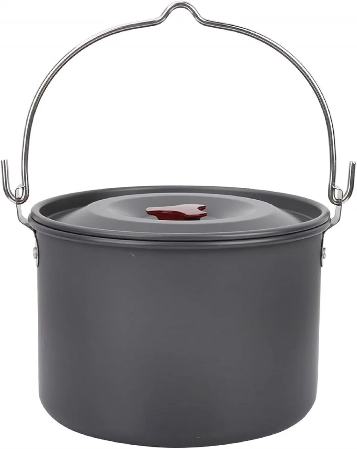 Cookware Pot Camping Pot Hanging Outdoor Cooking Pot Set for Camping Adventure, Portable Lightweight Camping Pot for Hiking Cooking