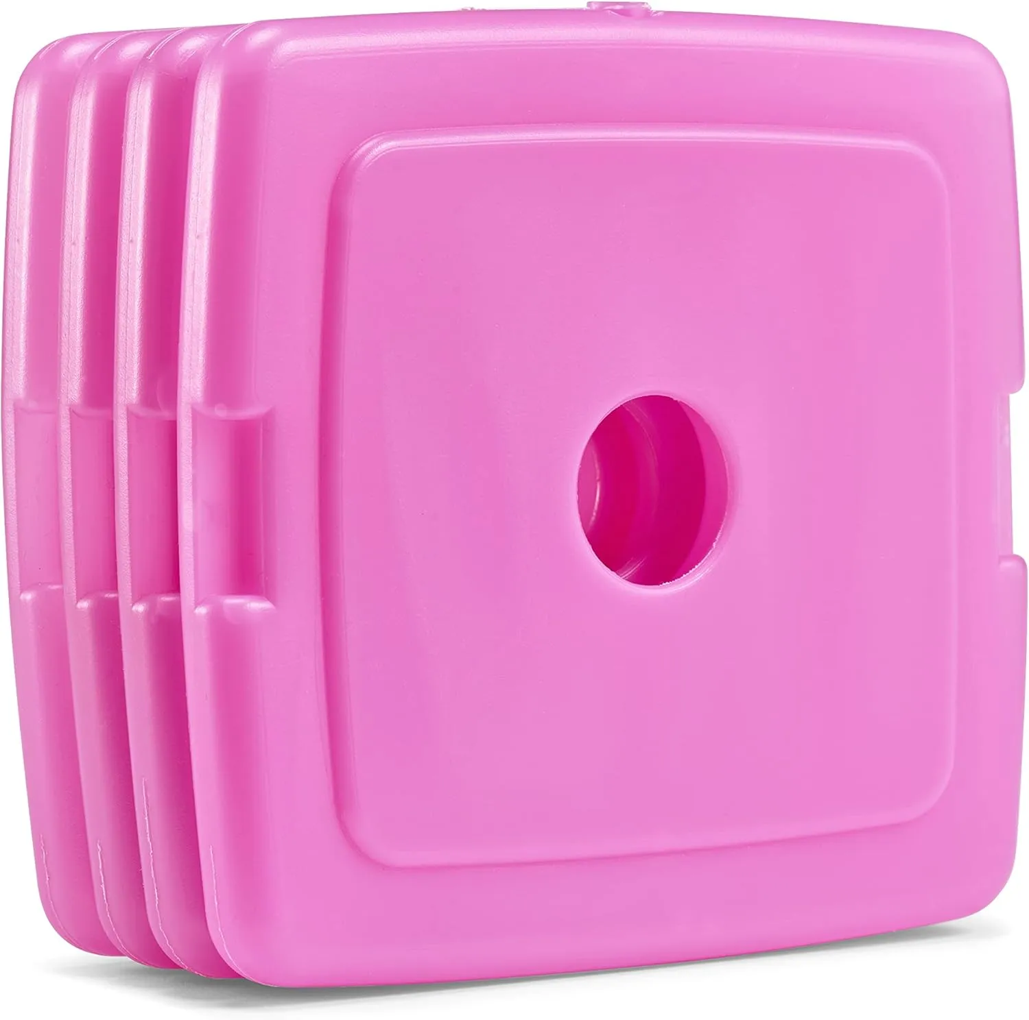 Cool Coolers by Fit & Fresh Slim Ice Pack Bundle (4 Pack   4 Pack XL) for Lunch Boxes, Coolers, Camping & Beach - Purple & Multi