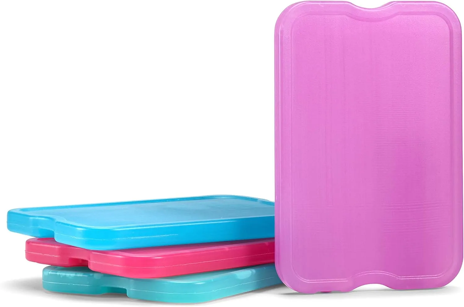 Cool Coolers by Fit & Fresh Slim Ice Pack Bundle (4 Pack   4 Pack XL) for Lunch Boxes, Coolers, Camping & Beach - Purple & Multi