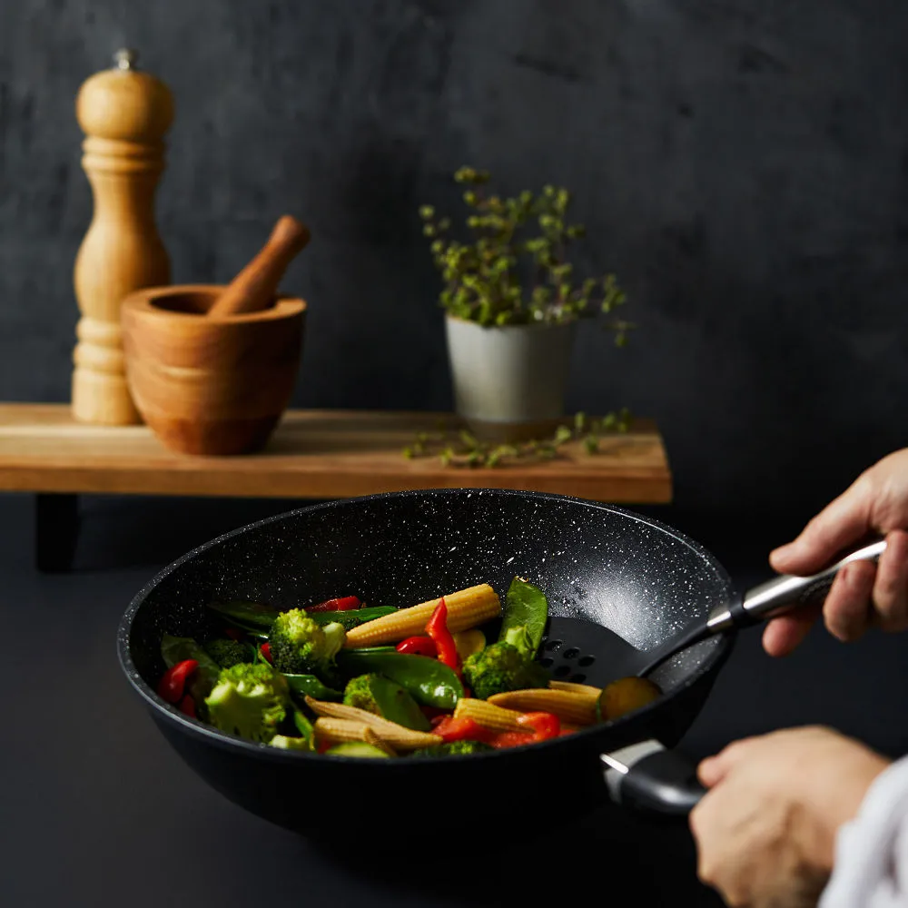 Cuisine::pro® STONE Wok with Lid 11"