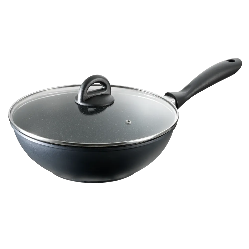 Cuisine::pro® STONE Wok with Lid 11"