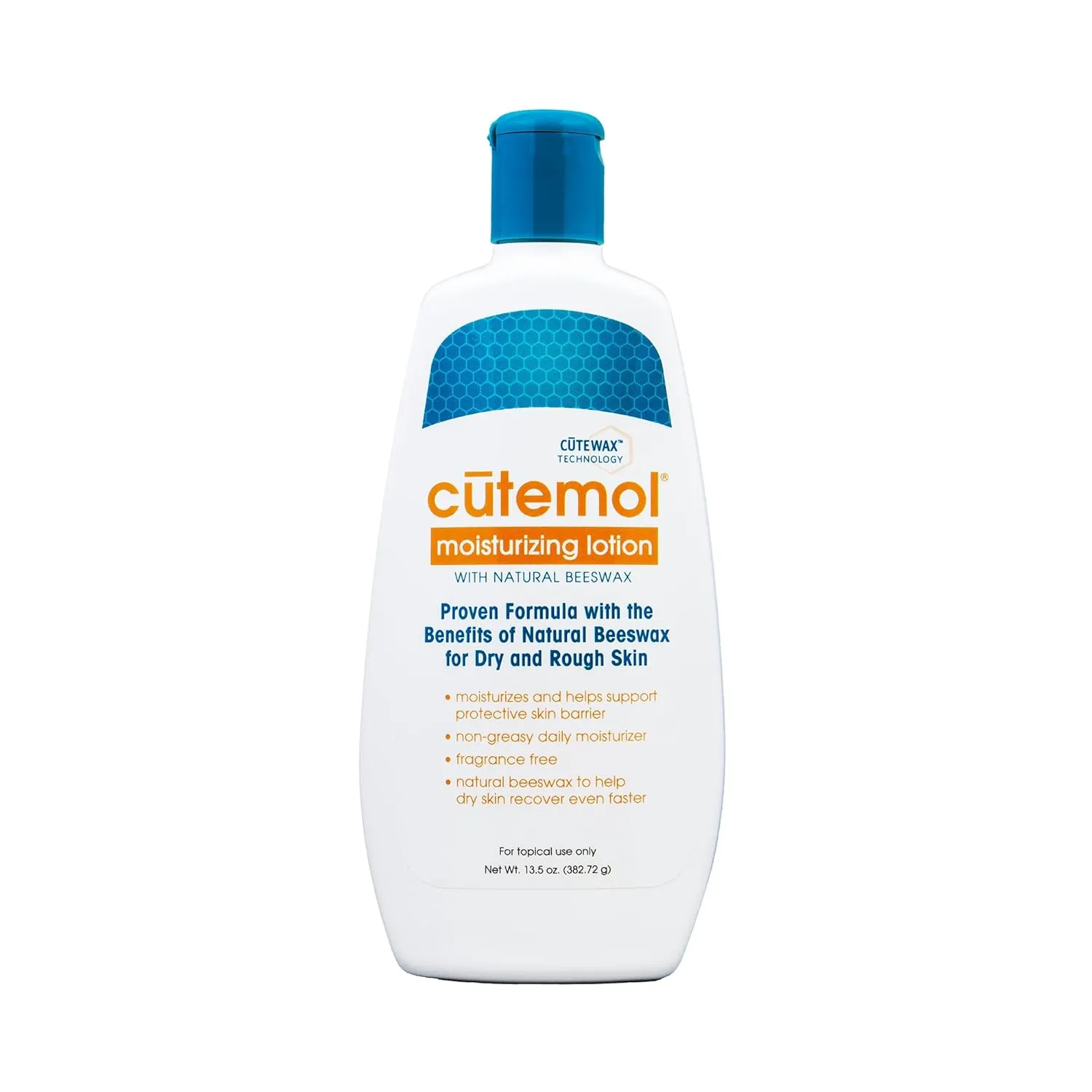 Cutemol Moisturizing Lotion - Daily Moisturizing Lotion - Fragrance-Free & Non-Greasy - Moisturize, Hydrate, Protect, & Relieve Dry Skin - 13.5oz