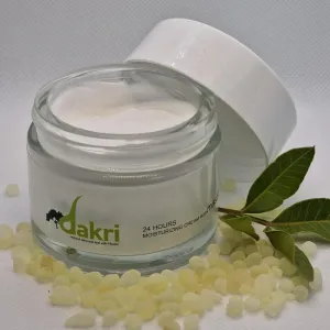 DAKRI Natural Hydrating Facial Cream with Mastiha, Olive Oil, Hyaluronic Acid & Donkey Milk - Anti-Aging, Firming for Dry, Sensitive Skin - 24-Hour Hydration