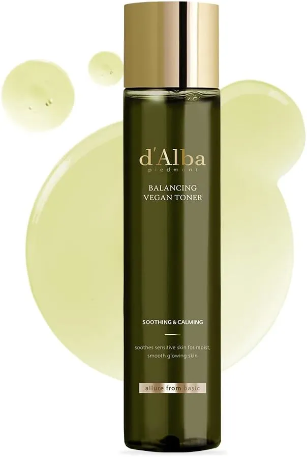 d'alba Piedmont Italian White Truffle Mild Skin Balancing Vegan Toner, Mild pH Formula, Suitable for Sensitive Skin, Lightweight Finish