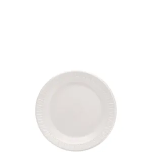 Dart® Mediumweight Foam Dinnerware, Plate, 6" dia, White, 125/Pack