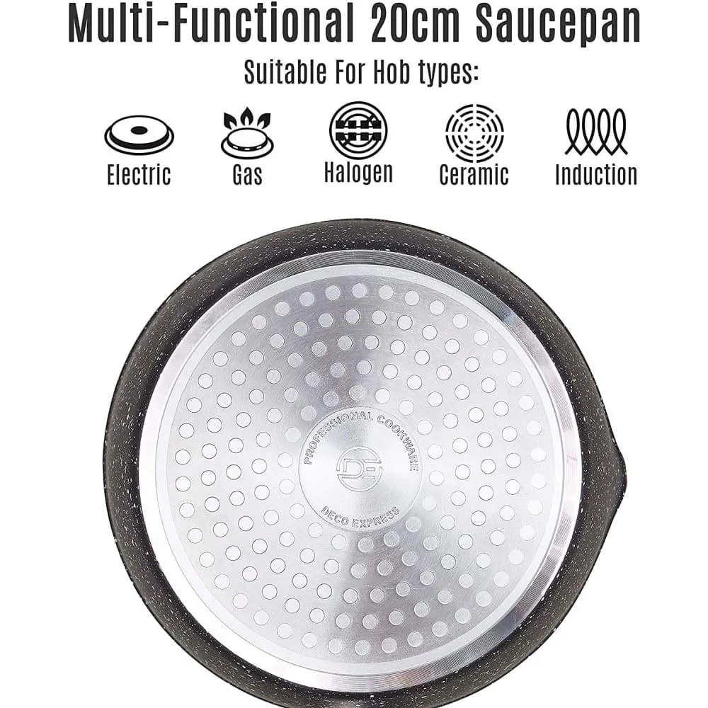 DecoExpress 20 cm High Performance Induction Pan Prime Quality Cookware Set