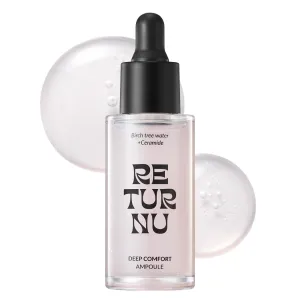 Deep Comfort Ampoule, Hydrating Serum with Korean Birch Sap 10,000ppm, Ceramide & Panthenol, Instantly Moisturizes & Strengthens Skin Barrier, Lightweight, Vegan Korean Skincare (30ml / 1.01 fl. oz)